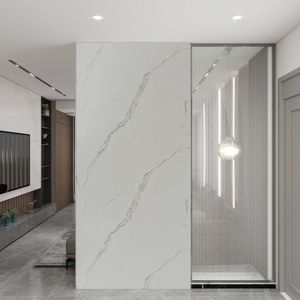 Panel SPC Wall Stein Marble Blanco Brillante 60x120 cm
