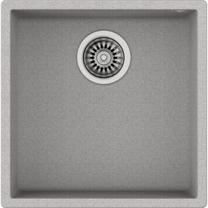 Lavaplatos de Granito Square 1 Cubeta Stone Grey 440x440 mm