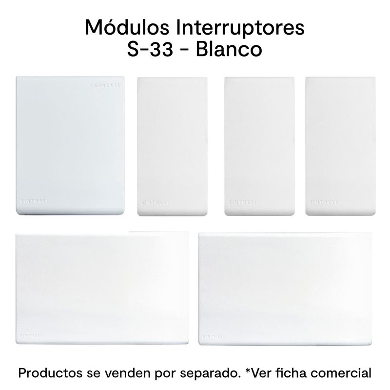 Instalacion-y-Repuestos-Enchufes-e-Interruptores-S33-Blanco-Mate