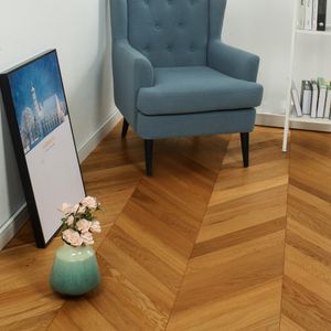 Piso de Madera Andes Diane Herringbone Café 92x510x15 mm
