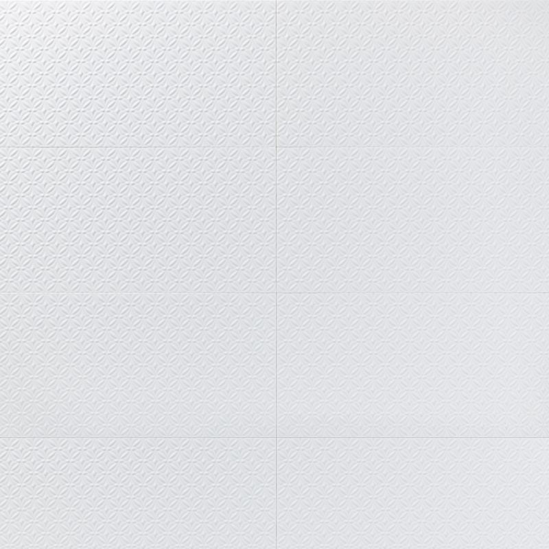 Pisos-y-Muros-Ceramica-Muro-Ice-Deco-Flower-Blanco-Brillante-30x60-cm