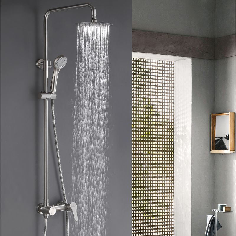 Baños-Columna-Ducha-New-home-20-cm-Brushed