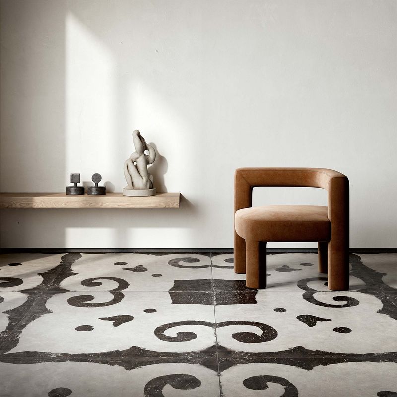 Pisos-y-Muros-Porcelanato-Riggioe-Deco-3-Blanco-y--Negro-Mate-90x90-cm