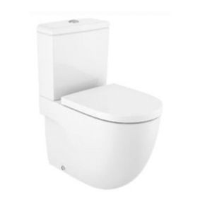 WC Rimless dual Piso c/asiento Meridian Blanco 760x600x370mm