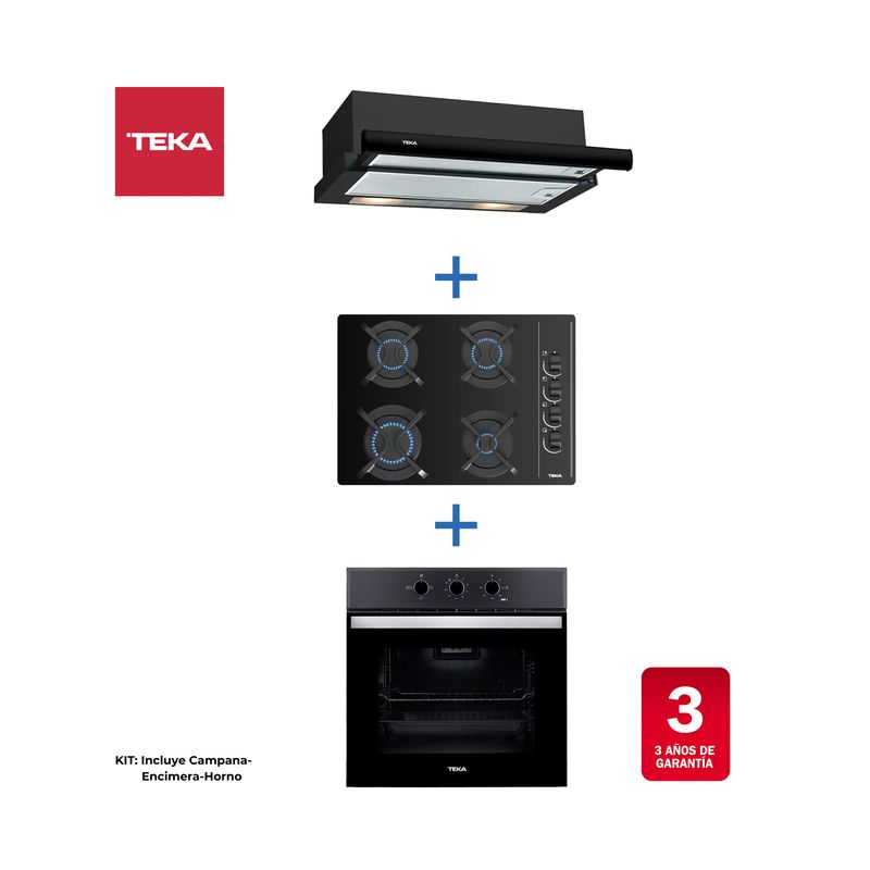 Cocina-Kit-Horno-HBB-510-BK---Encimera-GBC-64003-BUT---Campana-TL-6310-Negra