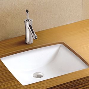Lavamanos Eta Bajo Cubierta con Rebalse Rectangular Blanco
