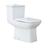 Baños-WC-Kubik-One-Piece-Descarga-Piso-con-Asiento-y-Fijaciones-Blanco