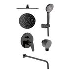 Baños-Pack-Griferia-de-Ducha-Klipen-Negro