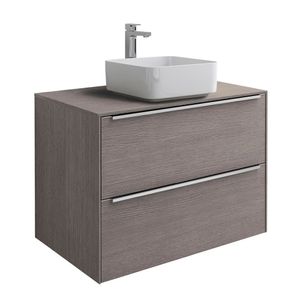 Mueble de Baño Inspira Unik Dos Cajones Roble City 800 mm