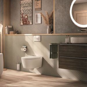 Mueble de Baño Inspira Unik Dos Cajones Roble City 800 mm