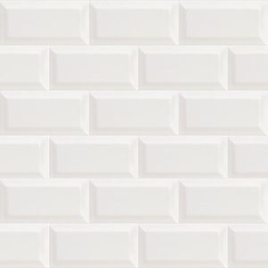 Cerámica Muro Ice Retro White Brillante 7.5x15 cm