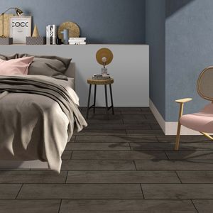 Gres Porcelanico Cairo Black Mate 15x60 cm