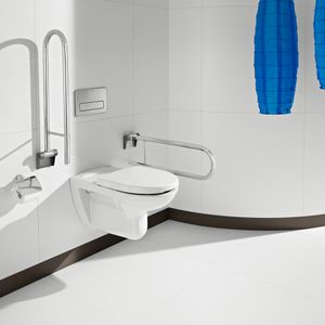 WC Access Suspendido Asiento Aro Partido Blanco 700x360x380 mm