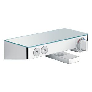 Grifería ducha tina Showertablet Select expuesta con termostato cromada