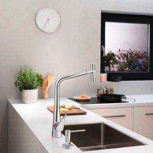 Grifería Cocina Metris Select Extraíble 2 Jet 73816000 Cromo