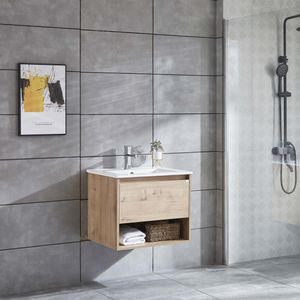 Mueble de Baño Queen Cajón y Repisa con Lavamanos Caramel 600mm