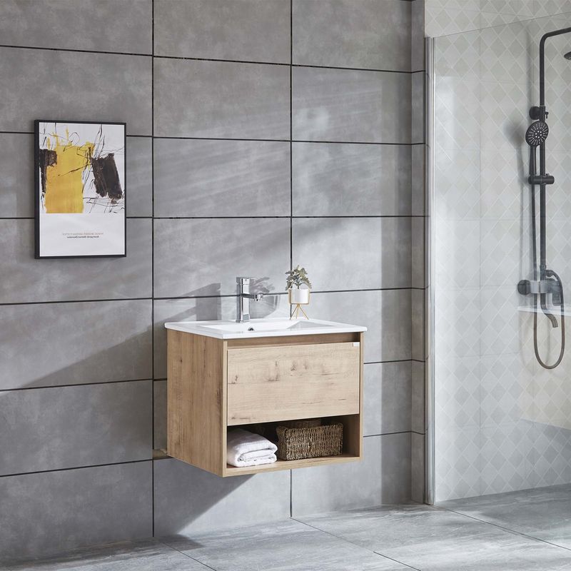 Baños-Mueble-de-Baño-Queen-Cajon-y-Repisa-con-Lavamanos-Caramel-600mm