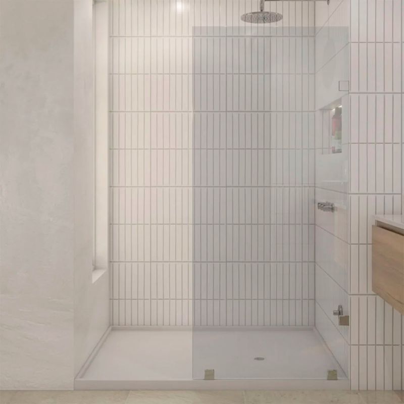 Baños-Mampara-de-Ducha-Civita-con-Vidrio-Fijo-Inoxidable-190x100-cm