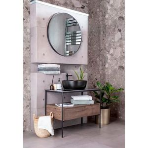 Griferia Lavamanos Urban-N 22 Cm S/Desagüe Negro Mate
