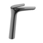 Baños-Griferia-Lavamanos-Prestige-Alta-24-cm-Gun-Metal-sin-Desague