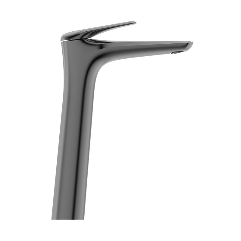Baños-Griferia-Lavamanos-Prestige-Alta-24-cm-Gun-Metal-sin-Desague