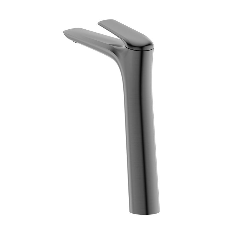 Baños-Griferia-Lavamanos-Prestige-Alta-24-cm-Gun-Metal-sin-Desague