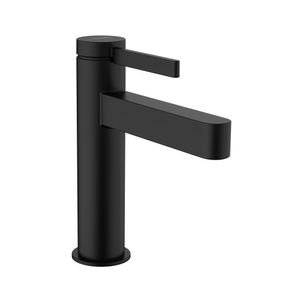 Grifería de Lavamanos Finoris con Desagüe Negro Mate  110 mm