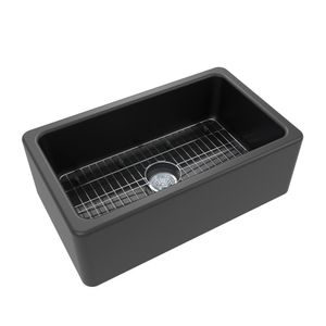 Lavaplatos Negro Classic Simple con Desague