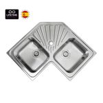 Cocina-Lavaplatos-Empotrable-Acero-Inoxidable-Classic-Angular
