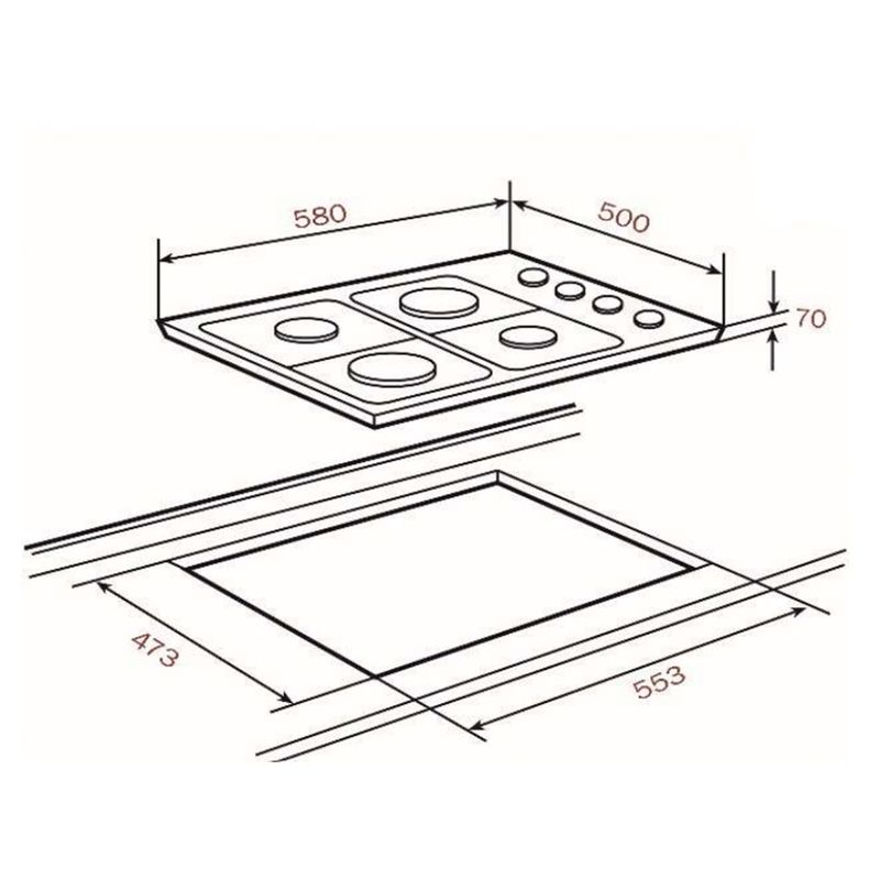 Cocina-Encimera-Gas-HLX-640-KBA1C-IX--CL--BUT-Inox