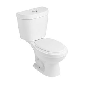 WC Infantil a Piso Doble Descarga con Asiento y Fijaciones Blanco