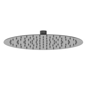 Plato Ducha Trend Redondo 30 Cm 1 Jet S/Brazo Negro Mate