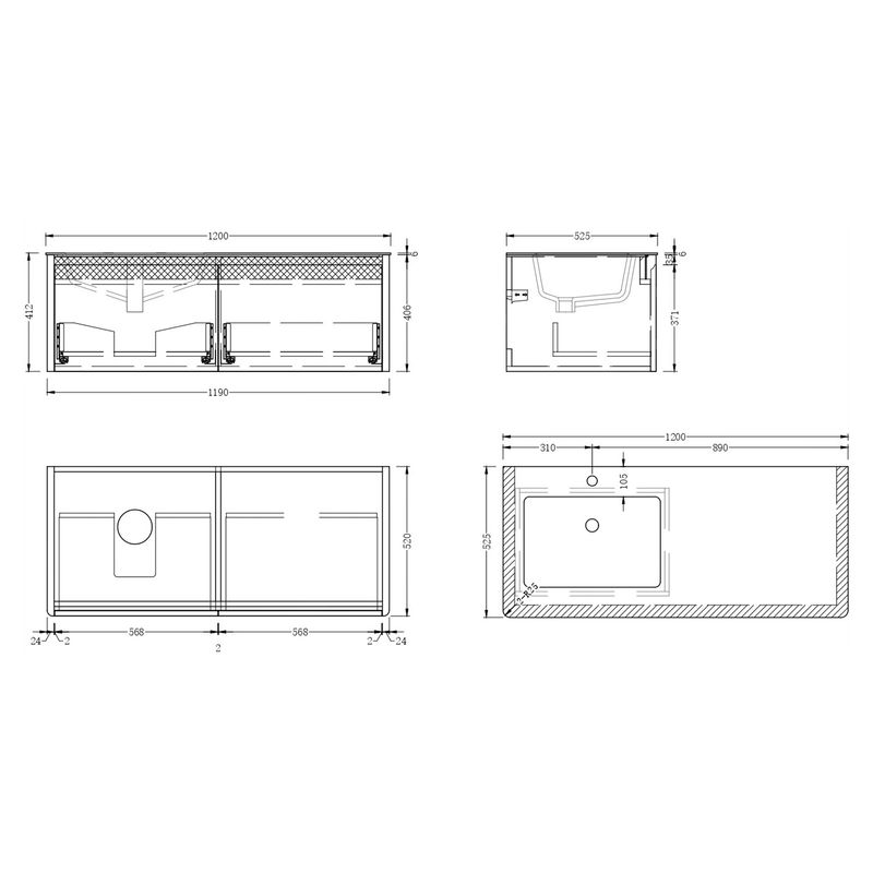 Baños-Mueble-Summit-2-Cajones-Blanco-Mate-con-Lavamanos-1200x525x412-mm