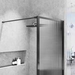 Baños-Mampara-Ducha-Marbella-Fija-con-Vidrio-Acanalado-Perfil-Negro-Mate-900x1980-mm
