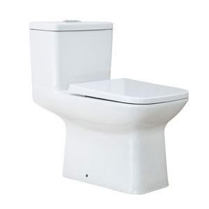 WC Kubik One Piece Descarga Piso con Asiento y Fijaciones Blanco