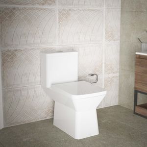 WC Kubik One Piece Descarga Piso con Asiento y Fijaciones Blanco