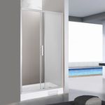 Baños-Mampara-Ducha-Receptaculo-Clover-1-Puerta-Fija-Mate-1400x1980-mm