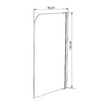 Baños-Mampara-Ducha-Tina-Style-Abatible-Angulo-Curvo-900x1400-mm