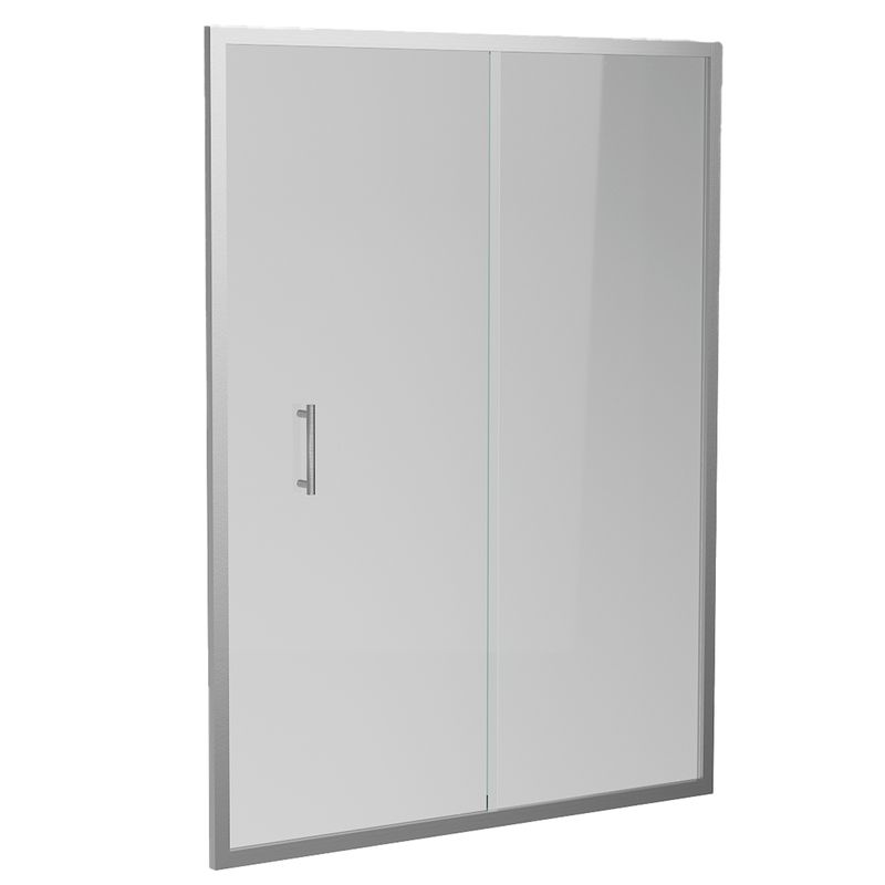 Baños-Mampara-Ducha-de-Vidrio-Templado-Aura-Perfil-Cromado-1300x1950mm-