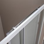 Baños-Mampara-Corredera-Clover-Cromada-Mate-130x198-cm