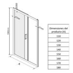 Baños-Mampara-Corredera-Clover-Cromada-Mate-130x198-cm