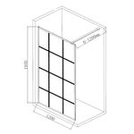 Baños-Mampara-Grid-Negro-Mate---Receptaculo-Zen---Griferia-Urban-Negro-Mate