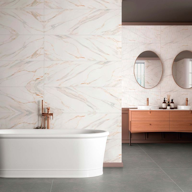 Pisos-y-Muros-Ceramica-Muro-Artic-Golden-Blanco--Beige-Brillante-30x90-cm