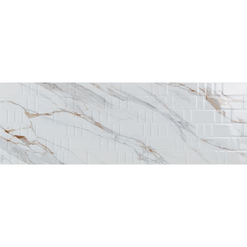 Pisos-y-Muros-Ceramica-Muro-Artic-Golden-Blanco--Beige-Brick-Brillante-30x90-cm