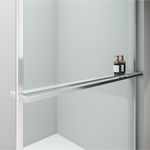 Baños-Mampara-Fija-Simone-con-Brazo-Extensor-Y-Barra-Cromo-1200-Mm