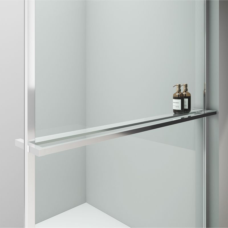 Baños-Mampara-Fija-Simone-con-Brazo-Extensor-Y-Barra-Cromo-1200-Mm