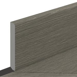 Guardapolvo PVC Parquetry Grey 100x15x2400 mm