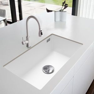 Lavaplatos Arezzo 830 Simple Blanco Mate