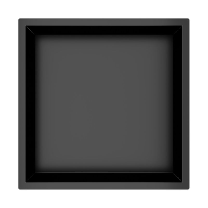 Baños-Nicho-de-Ducha-Block-Brushed-Negro-Mate-330x330x100-mm