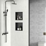 Baños-Nicho-de-Ducha-Block-Brushed-Negro-Mate-330x330x100-mm